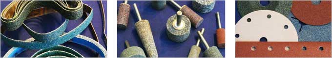 Schleifb�nder, Schleifstifte, Klettscheiben Schleifb�nder, Schleifstifte, Klettscheiben